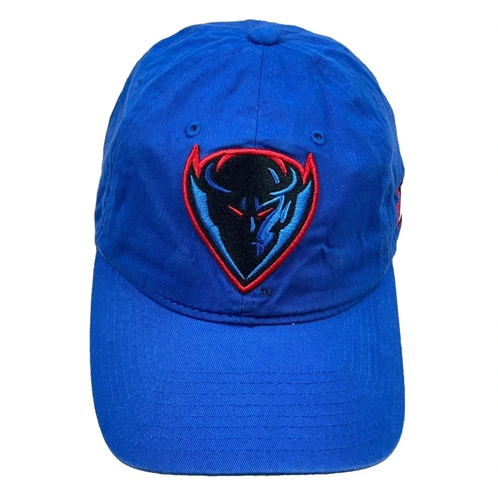 DePaul Blue Demons Hat Cap Strap Back Blue Adjustable Dad NCAA Collage Adult